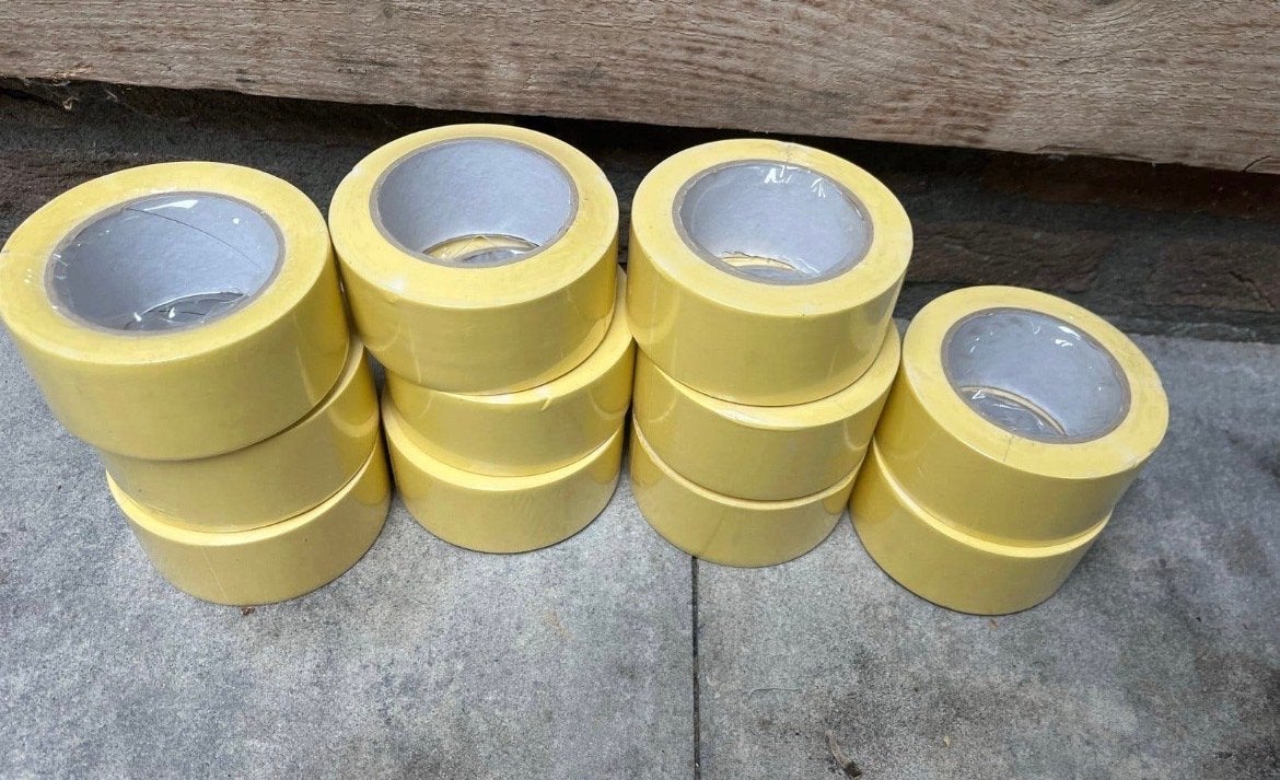 Nieuwe bekistingstape - Gele afplaktape, Ophalen of Verzenden, Nieuw