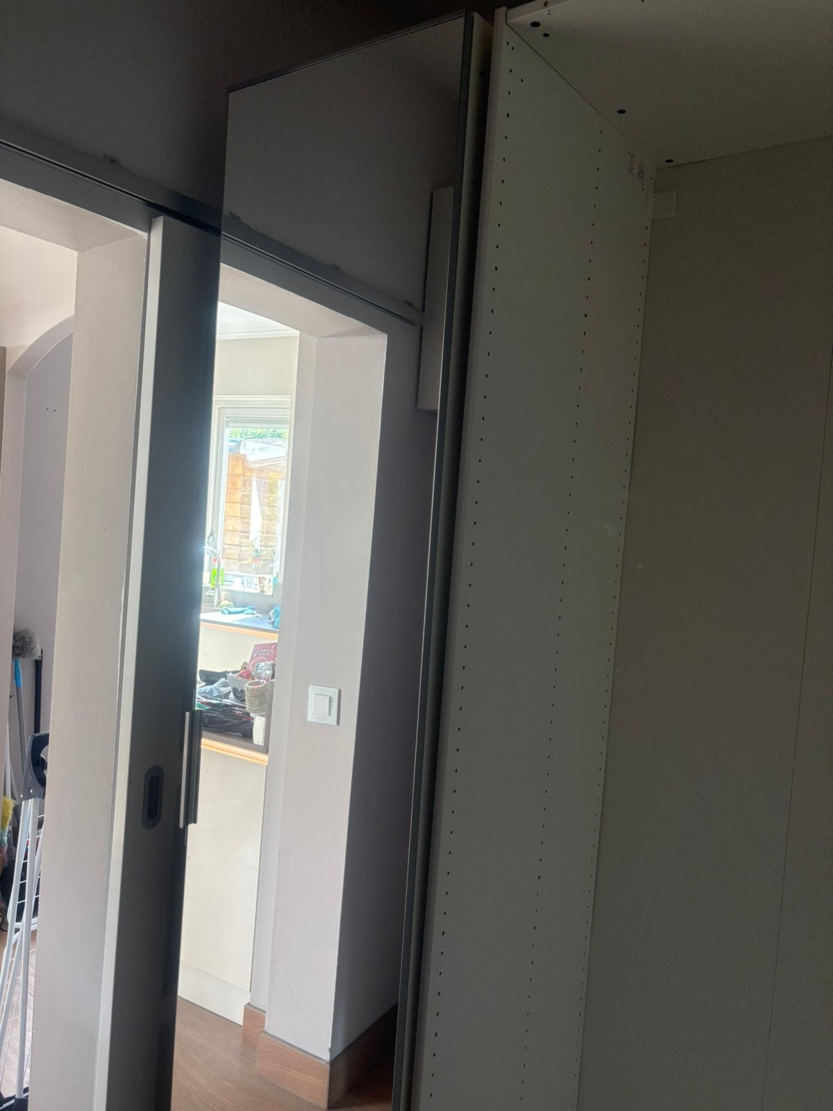 Ikea Pax kast 50x236 met spiegeldeur, Ophalen, 200 cm of meer, 50 tot 100 cm, Zo goed als nieuw