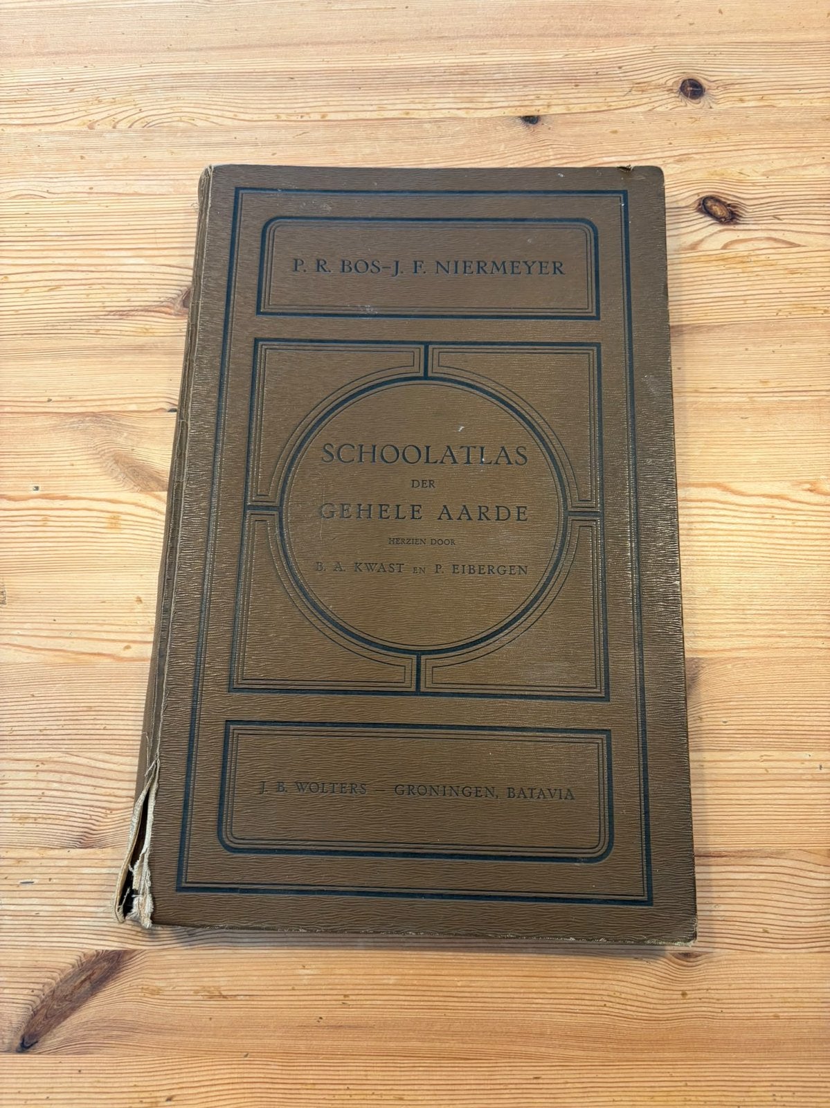 Bos-Nieremeyer Schoolatlas der Gehele Aarde 1936, Bosatlas, 1800 tot 2000, Wereld, Ophalen