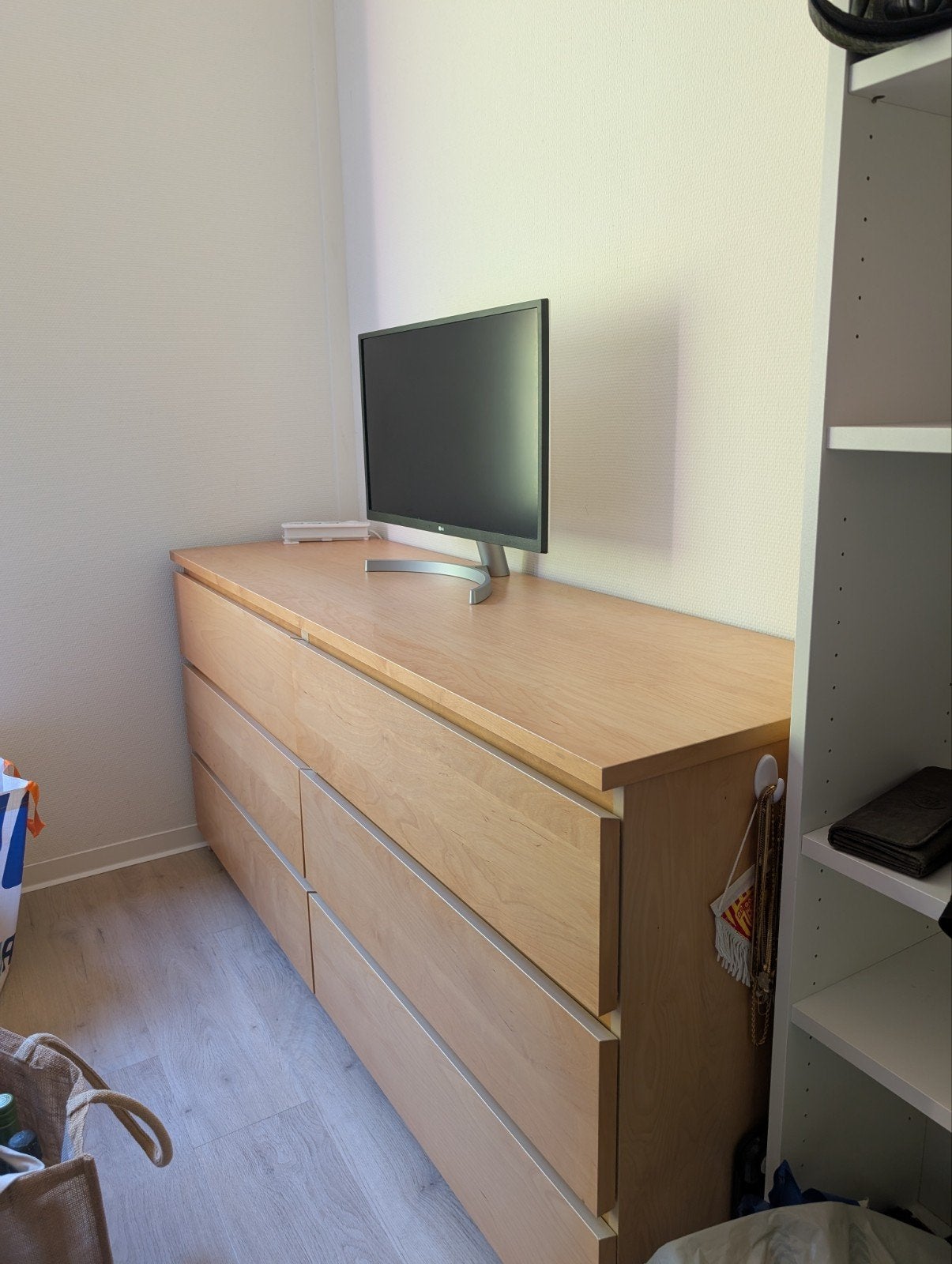 GRATIS ikea malm ladekast met 6 laden, Gebruikt, 5 laden of meer, 150 tot 200 cm, Ophalen of Verzenden