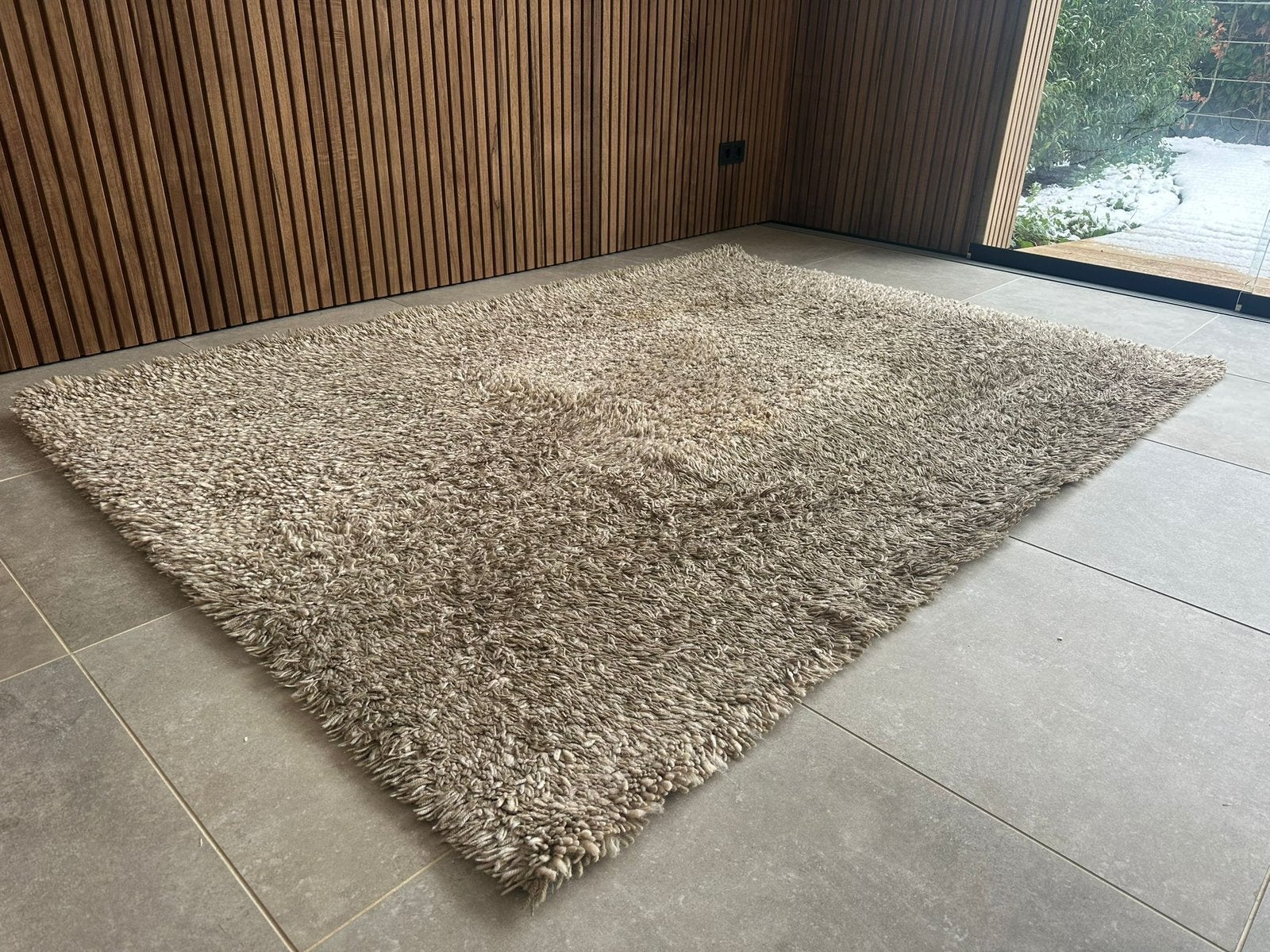 Brink & Campman Berber Wollen Vloerkleed 160x230, Ophalen, Beige, 150 tot 200 cm, 200 cm of meer