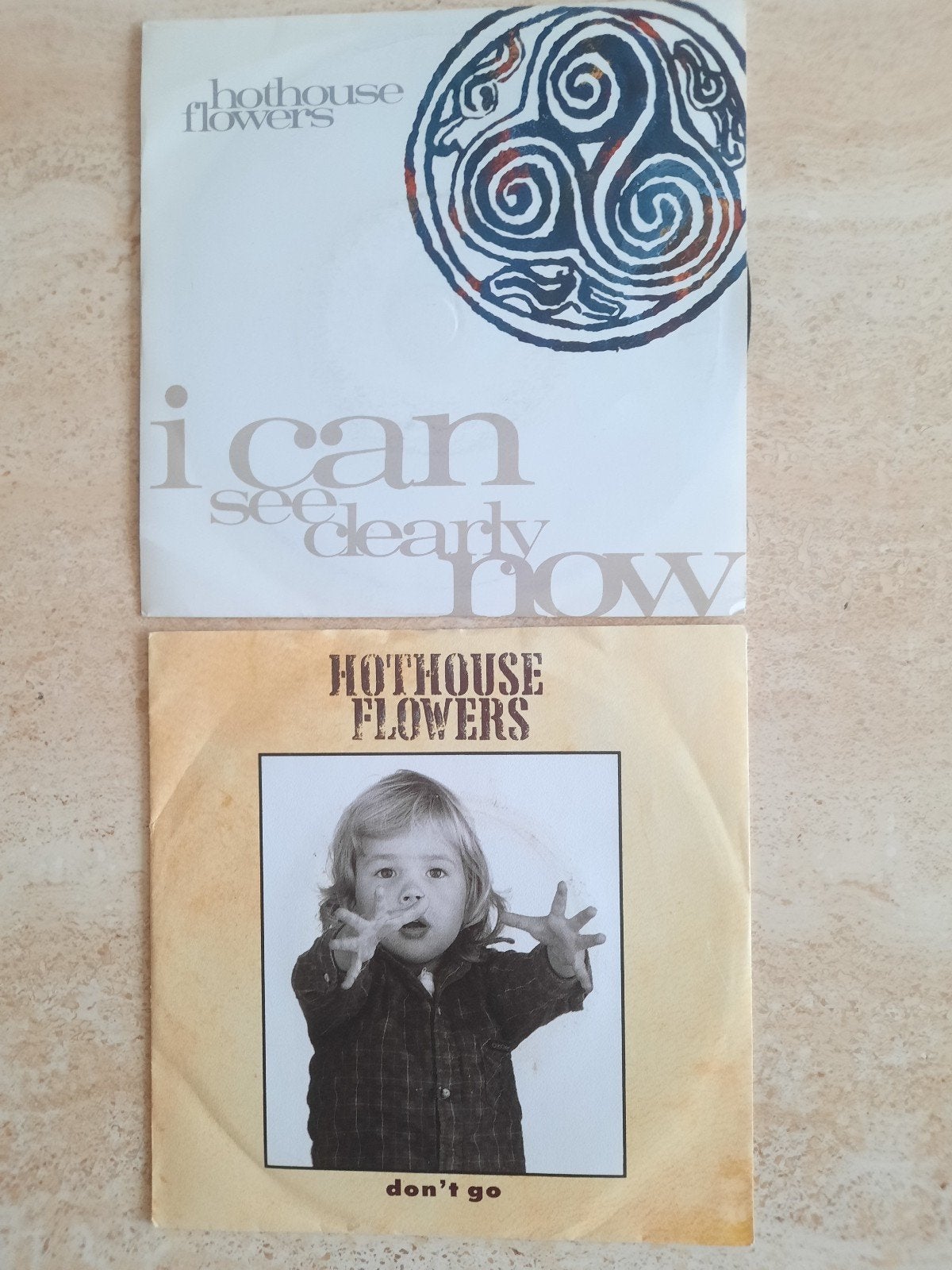 2x vinyl singels van Hot House Flowers, Ophalen of Verzenden, Zo goed als nieuw, Overige formaten