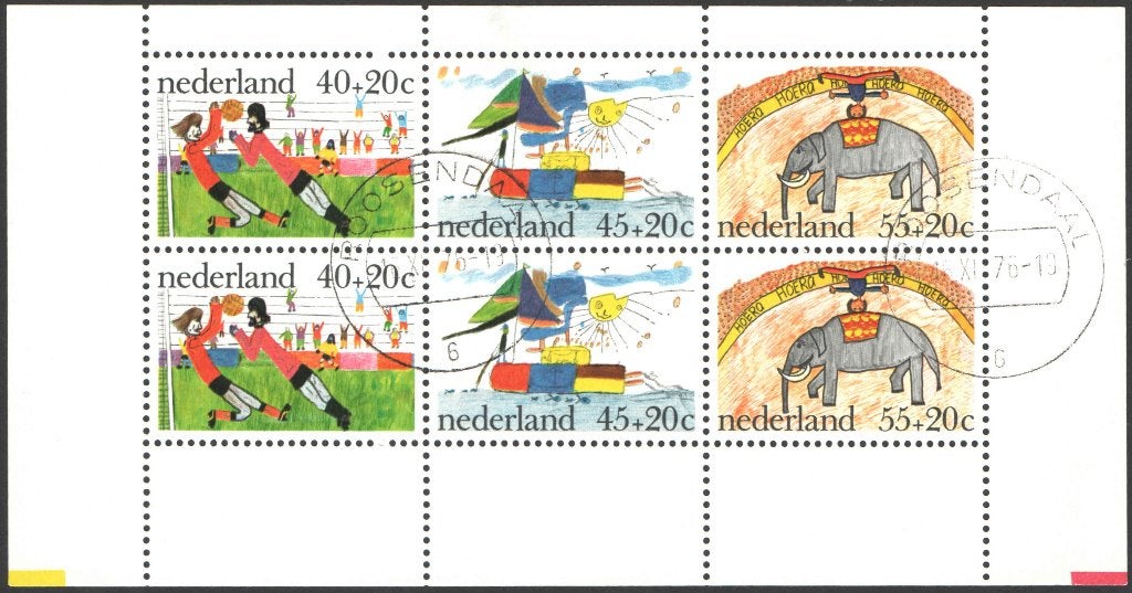 Nederland NVPH nr 1107 gestempeld Kinderpostzegels 1976, Postzegels en Munten, Postzegels | Nederland, Ophalen of Verzenden, Na 1940