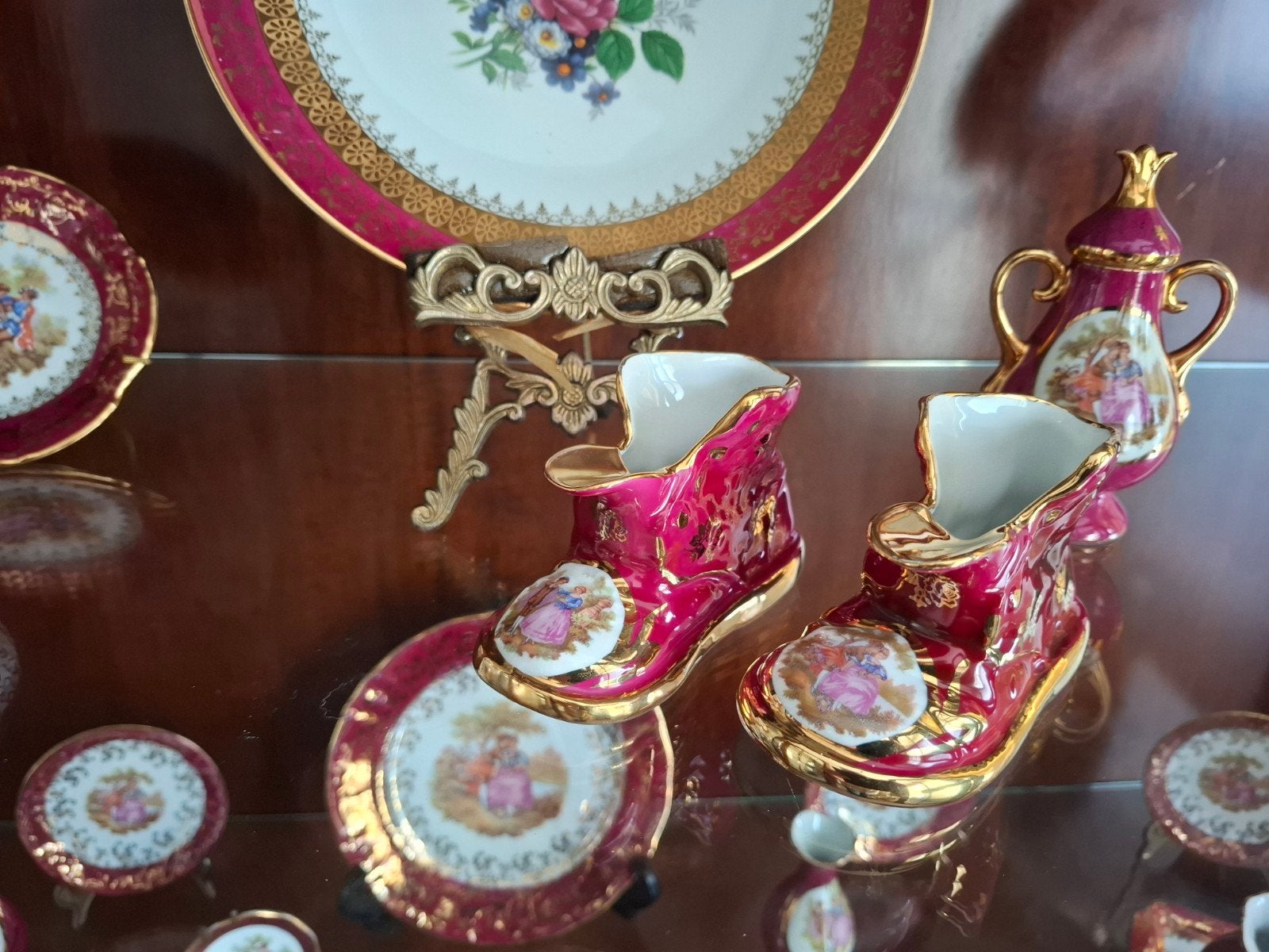 Limoges Porselein. Rond de 30 stuks Limoge, Antiek en Kunst, Ophalen