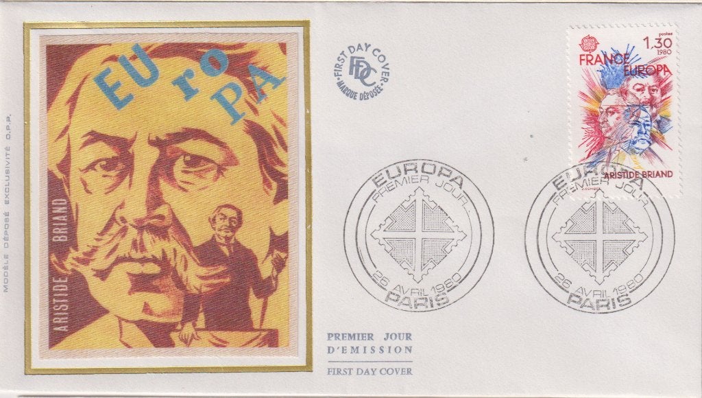 Frankrijk 80 EUROPA Herdenken Aristide Briand staatsman S117, Verzenden, Onbeschreven, Europa