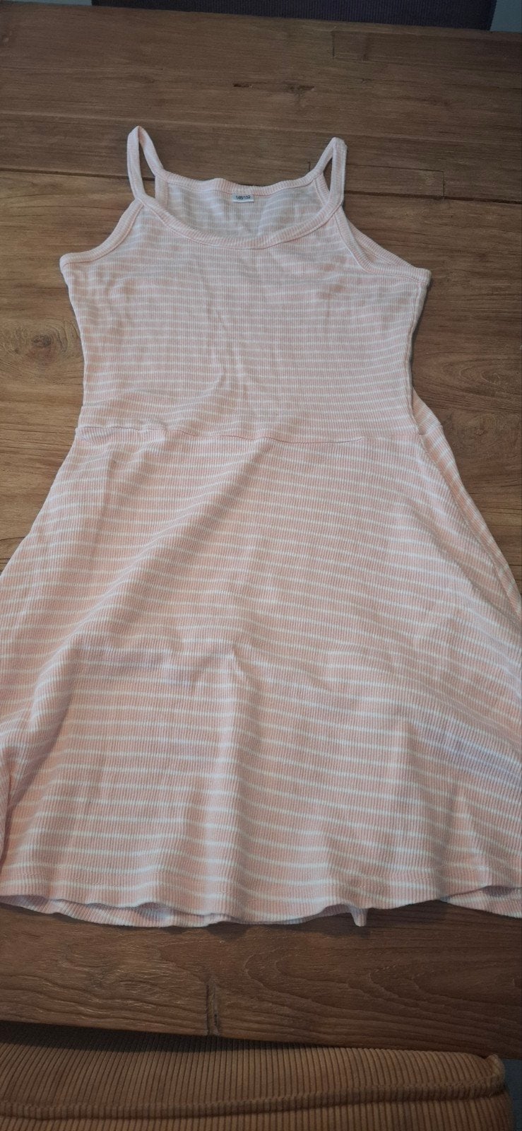 Rose witte streepjes jurk maat 146/152, Zeeman, Meisje, Ophalen of Verzenden, Zo goed als nieuw