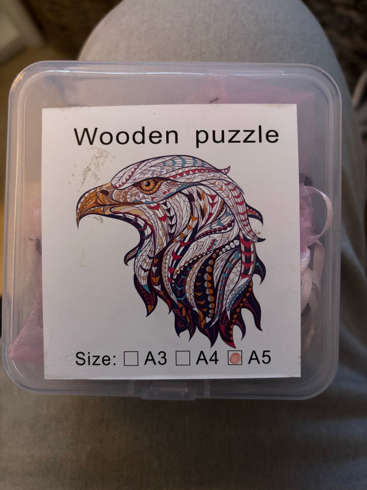 Houten puzzel adelaar A5, Ophalen of Verzenden, Minder dan 500 stukjes, Nieuw, Legpuzzel