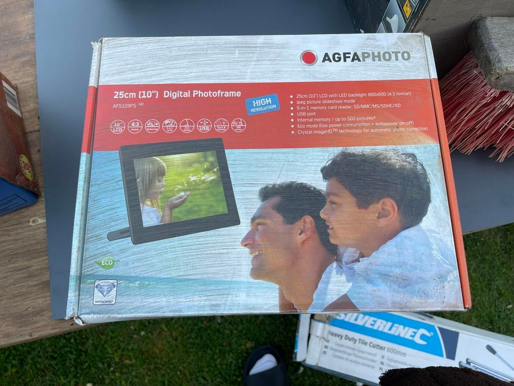 AGFAPHOTO 25cm (10") Digitale Fotolijst -, Ophalen of Verzenden, Nieuw, Minder dan 1 GB, 8 tot 12 inch