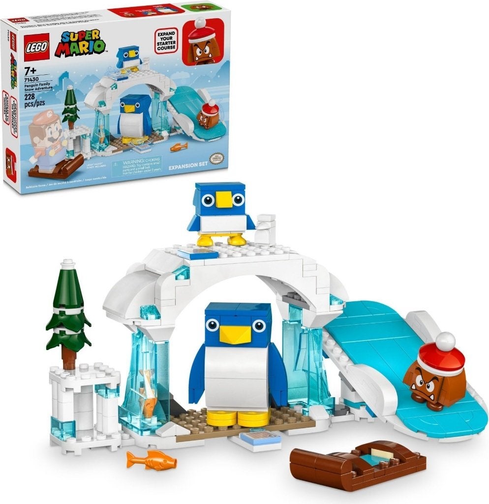 LEGO 71430 Penguin Family Snow Adventure (Super Mario), Overige thema's, Nieuw, Ophalen of Verzenden, Complete set