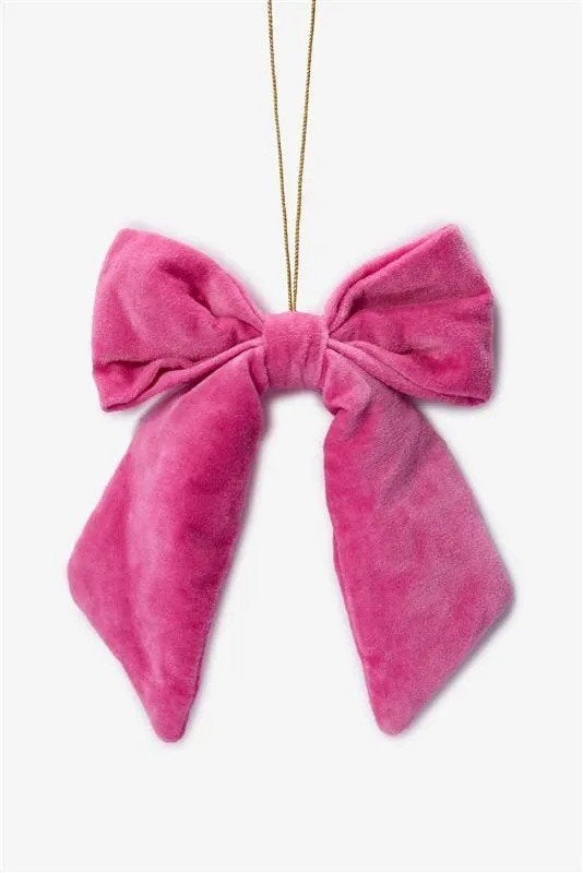 Sissy Boy kerst hanger strik fluweel roze, Ophalen of Verzenden, Nieuw