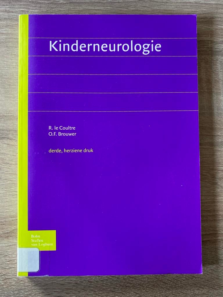 Le Coultre - Kinderneurologie (derde, herziene druk), Ophalen of Verzenden, Beta, Gelezen, WO