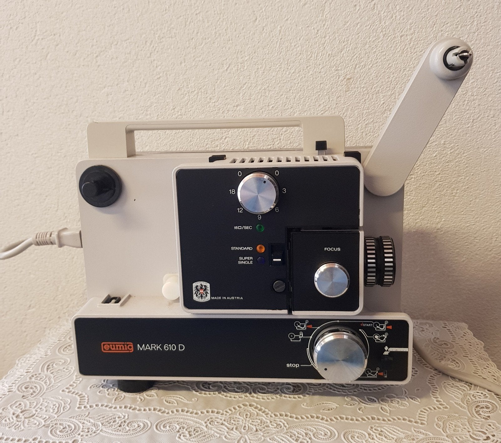 Vintage 8 mm. filmprojector en viewer., Verzamelen, Ophalen of Verzenden, 1960 tot 1980, Projector
