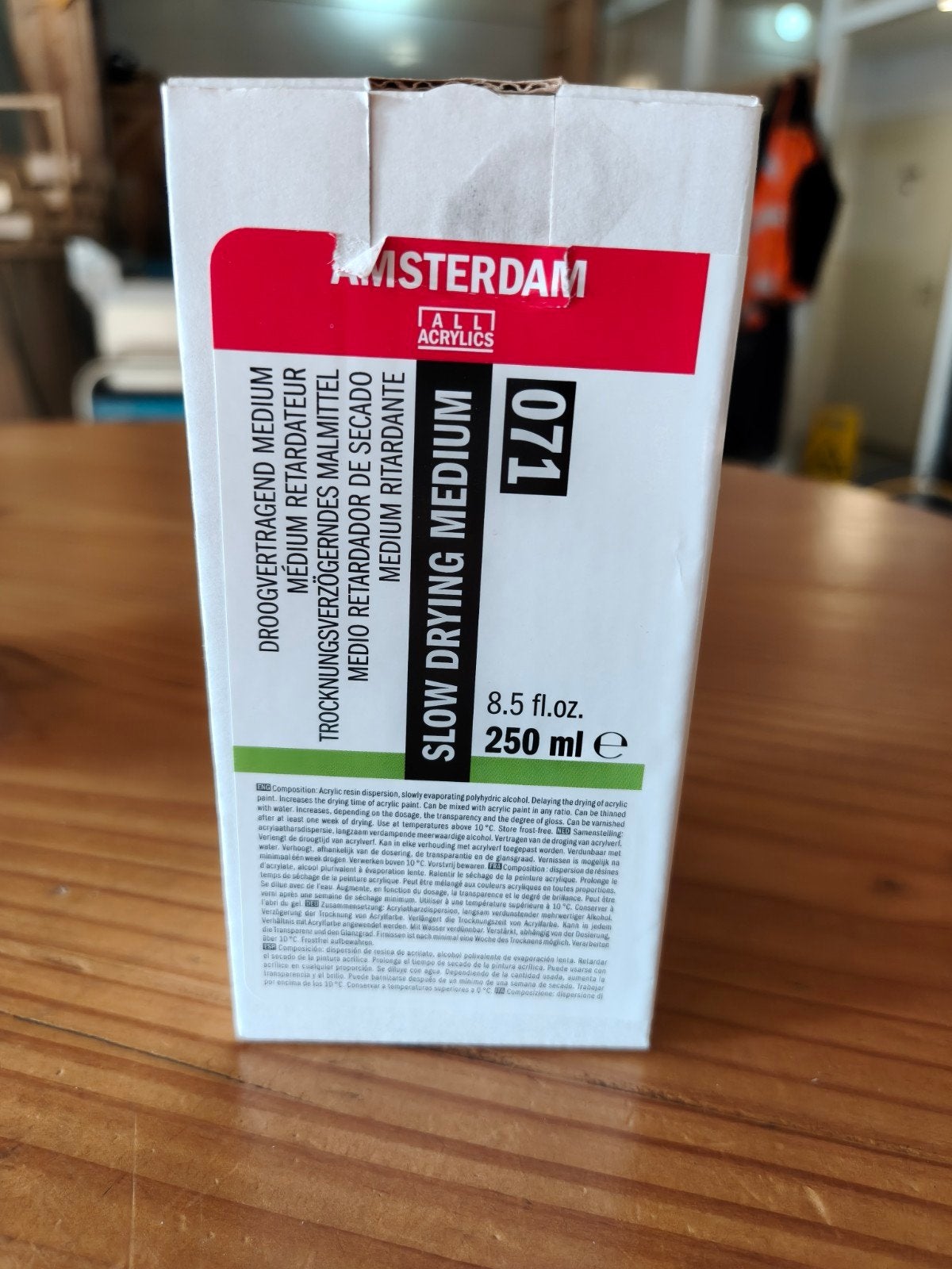 Amsterdam acrylics slow drying medium 250ml, Ophalen, Zo goed als nieuw, Acrylverf