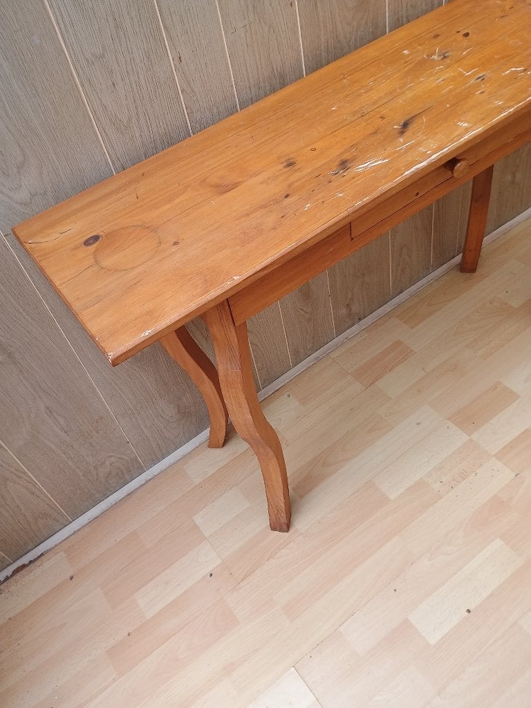 side  table    hout, Ophalen, Overige materialen, Gebruikt, 100 tot 150 cm