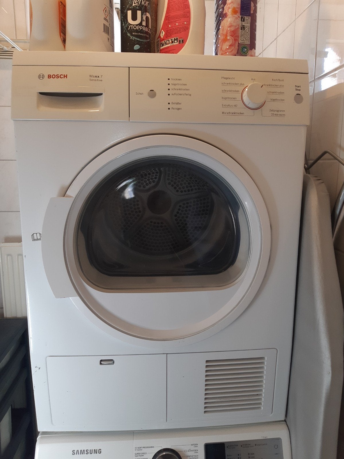 Bosch Maxx 7 Condensdroger - Goede staat, Ophalen, Gebruikt, 8 tot 10 kg, Voorlader