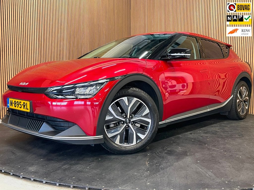 Kia EV6 58 kWh|100% SOH|LEDER|ACC|ANDROID+CARPLAY|CAMERA|STO, Auto's, Kia, Automaat, 966 min, Gebruikt, Leder en Stof