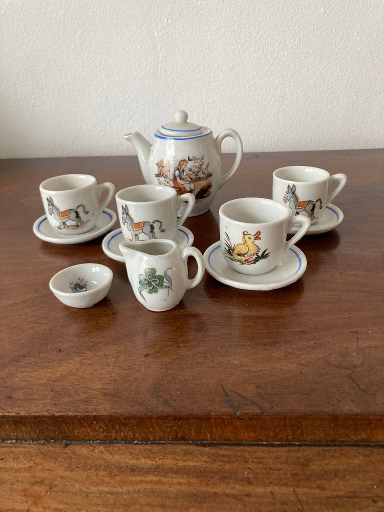 Vintage Kinderserviesje Poppenserviesje, Verzamelen, Ophalen of Verzenden, Zo goed als nieuw