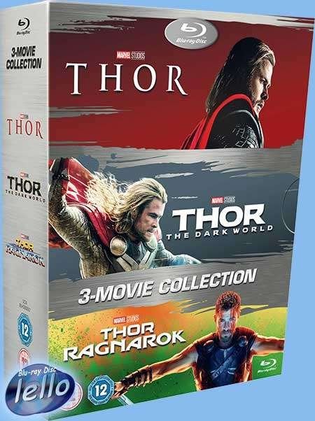 Blu-ray: Marvel's Thor, 3-Movie Collection (2011-17) UK, Ophalen of Verzenden, Nieuw in verpakking, Actie