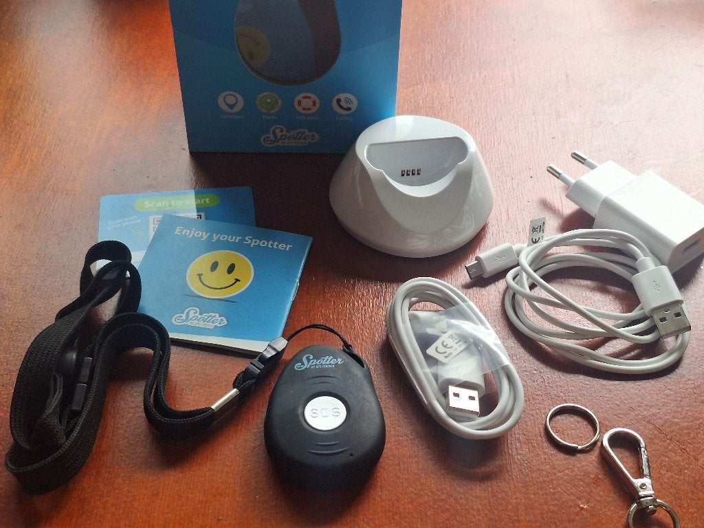 Spotter GPS tracker X10 met SOS-functie volgen, Gebruikt, Zwart, Ophalen of Verzenden, Spotter