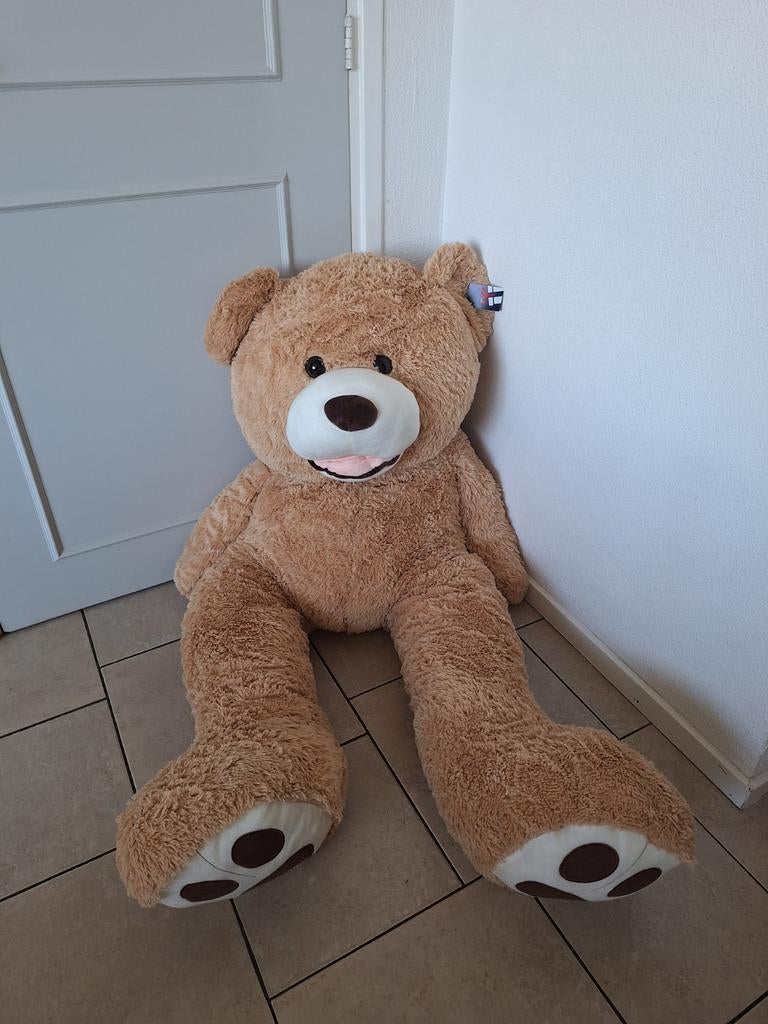 Grote Mikamax Teddybeer XXL - 160 cm, Overige merken, Beer, Ophalen of Verzenden, Bruin
