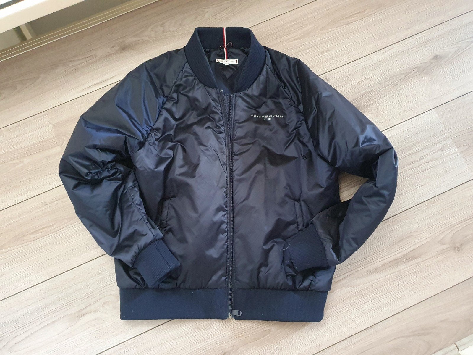 tommy hilfiger bomber jack, Kleding | Dames, Maat 38/40 (M), Blauw, Ophalen of Verzenden, Gedragen