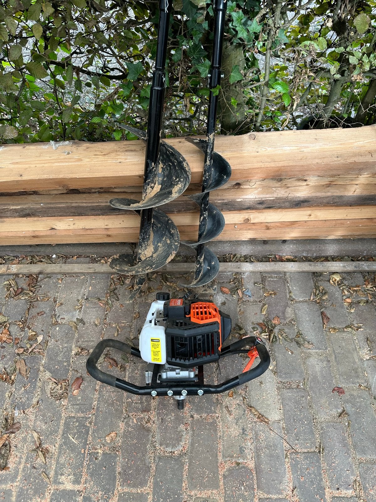 Vevor Grondboor met 2 boren 6 en 10” - Zo goed als nieuw, Ophalen, Zo goed als nieuw