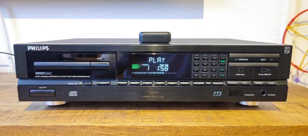 Philips CD630 cd-speler met TDA1541A dac, Audio, Tv en Foto, Cd-spelers, Philips, Ophalen of Verzenden