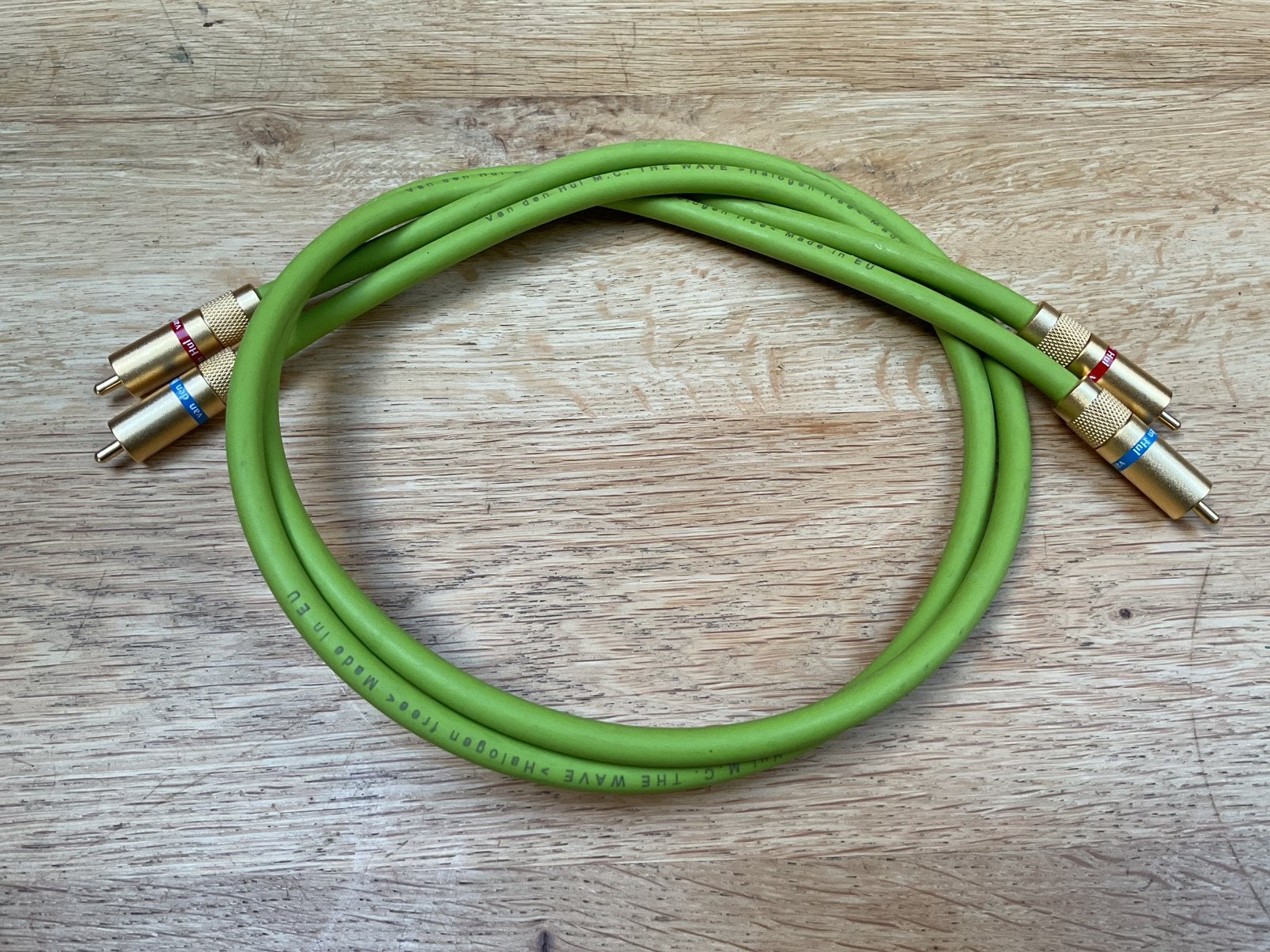 Van den Hul The Wave stereo rca interlink 80cm, Ophalen of Verzenden, Gebruikt, Minder dan 2 meter, Interlink-kabel
