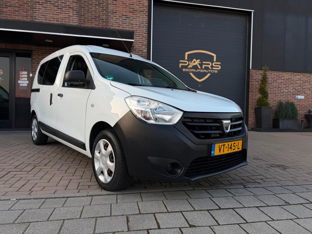 Dacia Dokker 1.5 dCi 75 Ambiance ECO Airco Elk.Ramen Trekhaa, Auto's, Euro 5, Stof, Gebruikt, Zwart