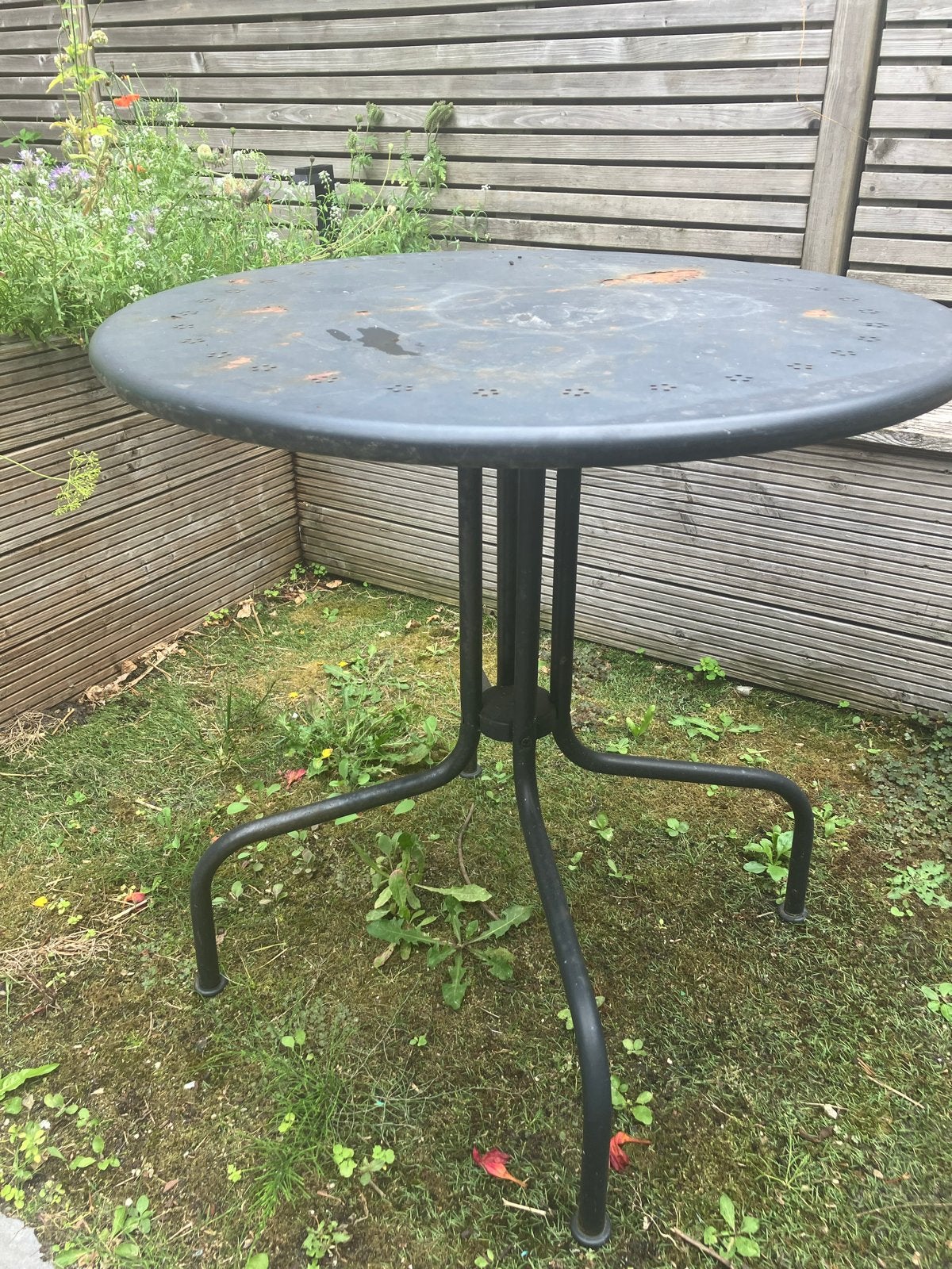 Ikea ronde tuintafel - Metaal, Tuin en Terras, Tuintafels, Ophalen, Gebruikt, Rond, Metaal