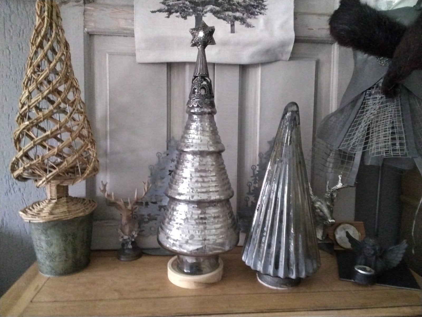 Diverse decoratie kerstboom vormen van glas foto 1 en foto 2, Diversen, Ophalen