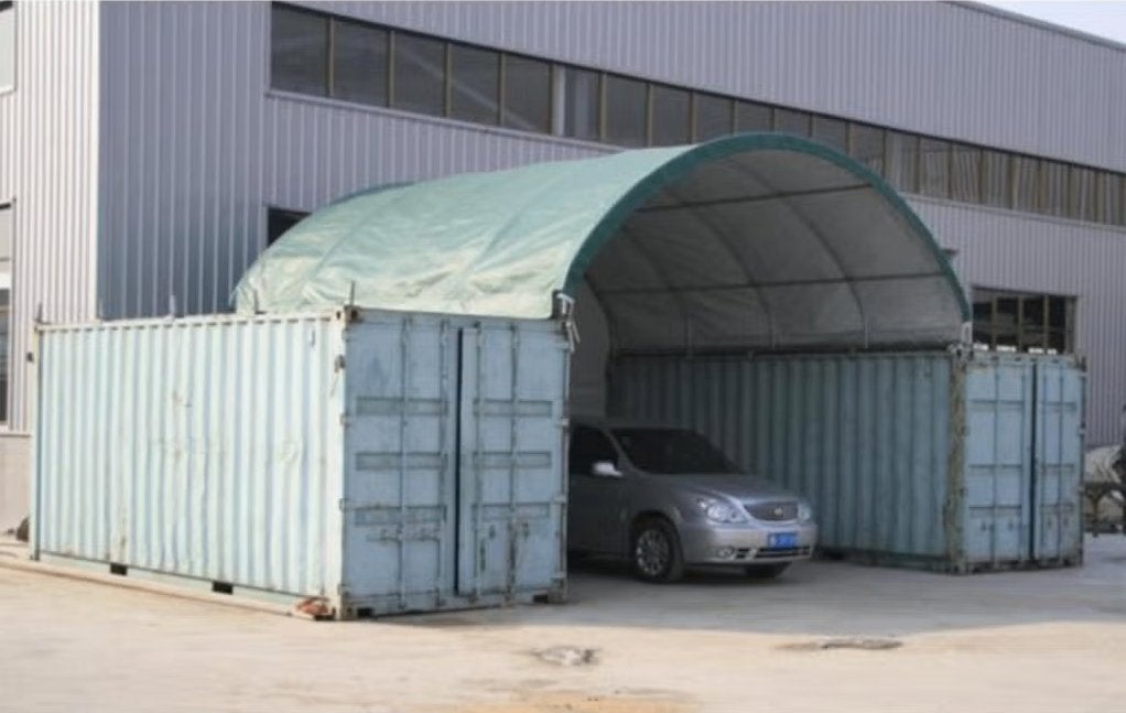tent container bouwplaats werkplek C2020H, Ophalen