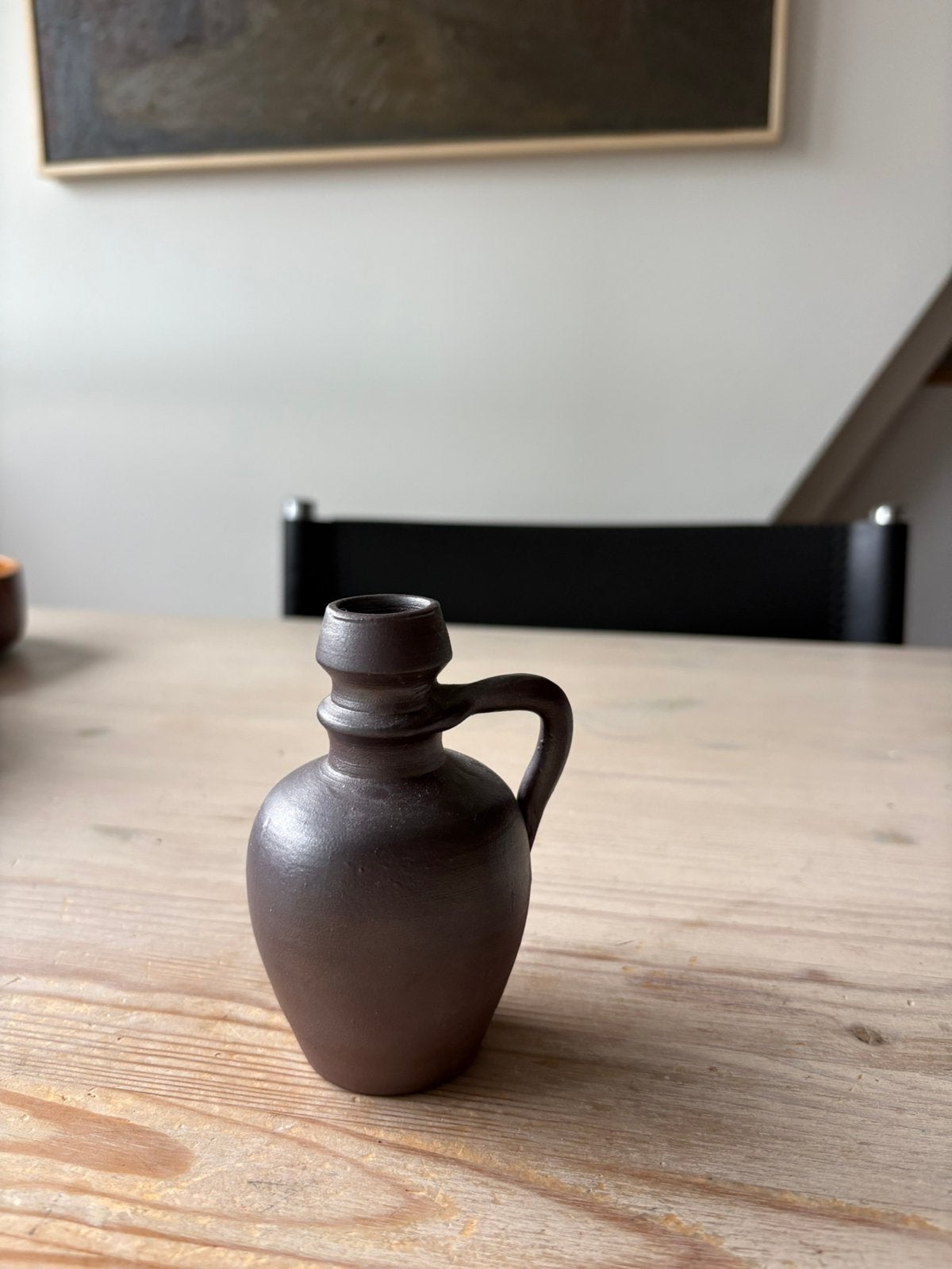 Vintage Frans Aardewerk Kruikje – Poterie Turgis Calvados, Antiek en Kunst, Ophalen of Verzenden