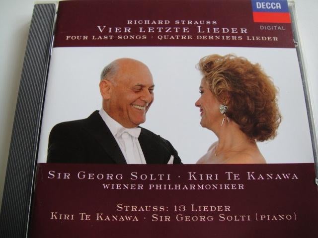 STRAUSS Vier letzte lieder CD TE KANAWA SOLTI DECCA, Ophalen of Verzenden, Romantiek, Gebruikt, Orkest of Ballet