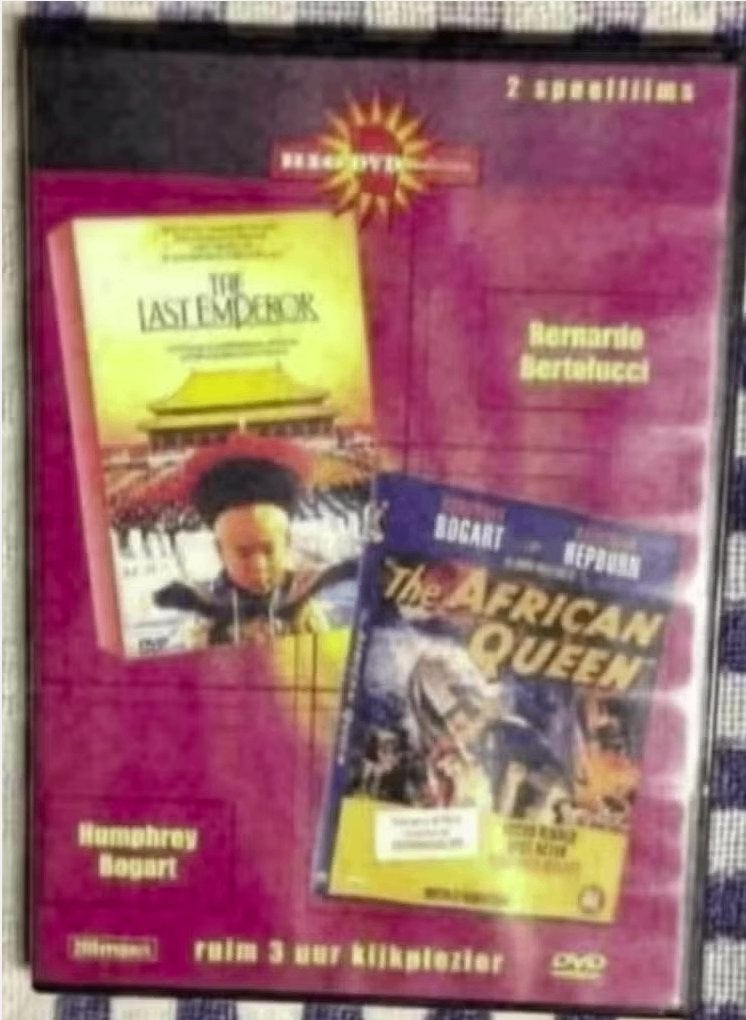 DVD The last emperor en The African Queen, 2 speelfilms, Alle leeftijden, Ophalen of Verzenden, Zo goed als nieuw