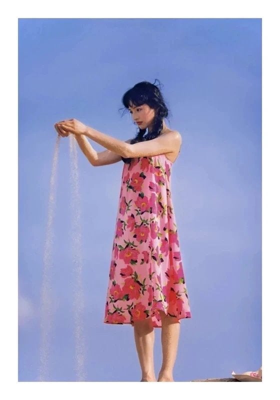 Vintage Janpanese style printed dress, Kleding | Dames, Ophalen of Verzenden, Zo goed als nieuw, Maat 38/40 (M), Carnaval