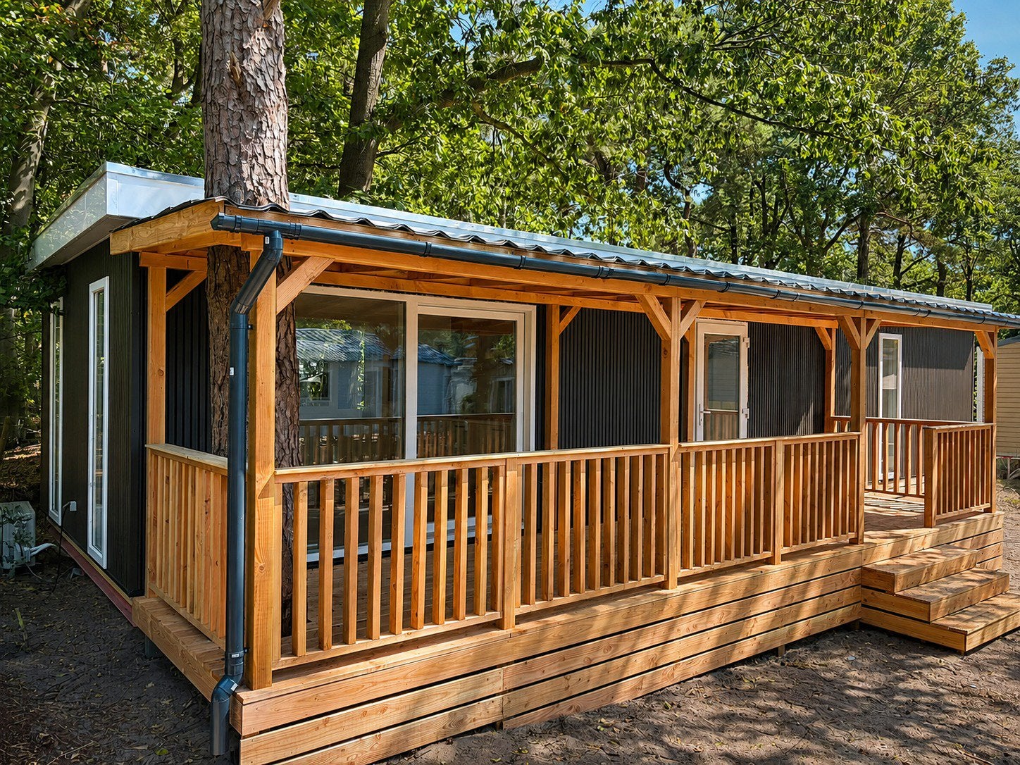 Gloednieuwe Chalet op de camping d’n Mastendol in Rijen, Noord-Brabant, 2 slaapkamers, Verkoop zonder makelaar, 52 m²