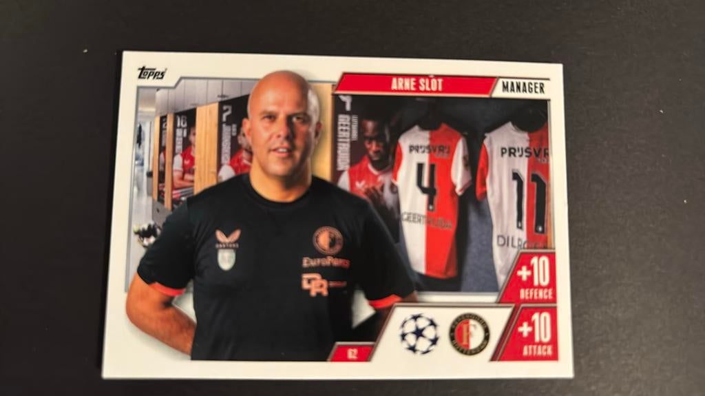 ARNE SLOT Feyenoord Rotterdam Match Attax trading card, Verzenden, Nieuw, Feyenoord, Poster, Plaatje of Sticker