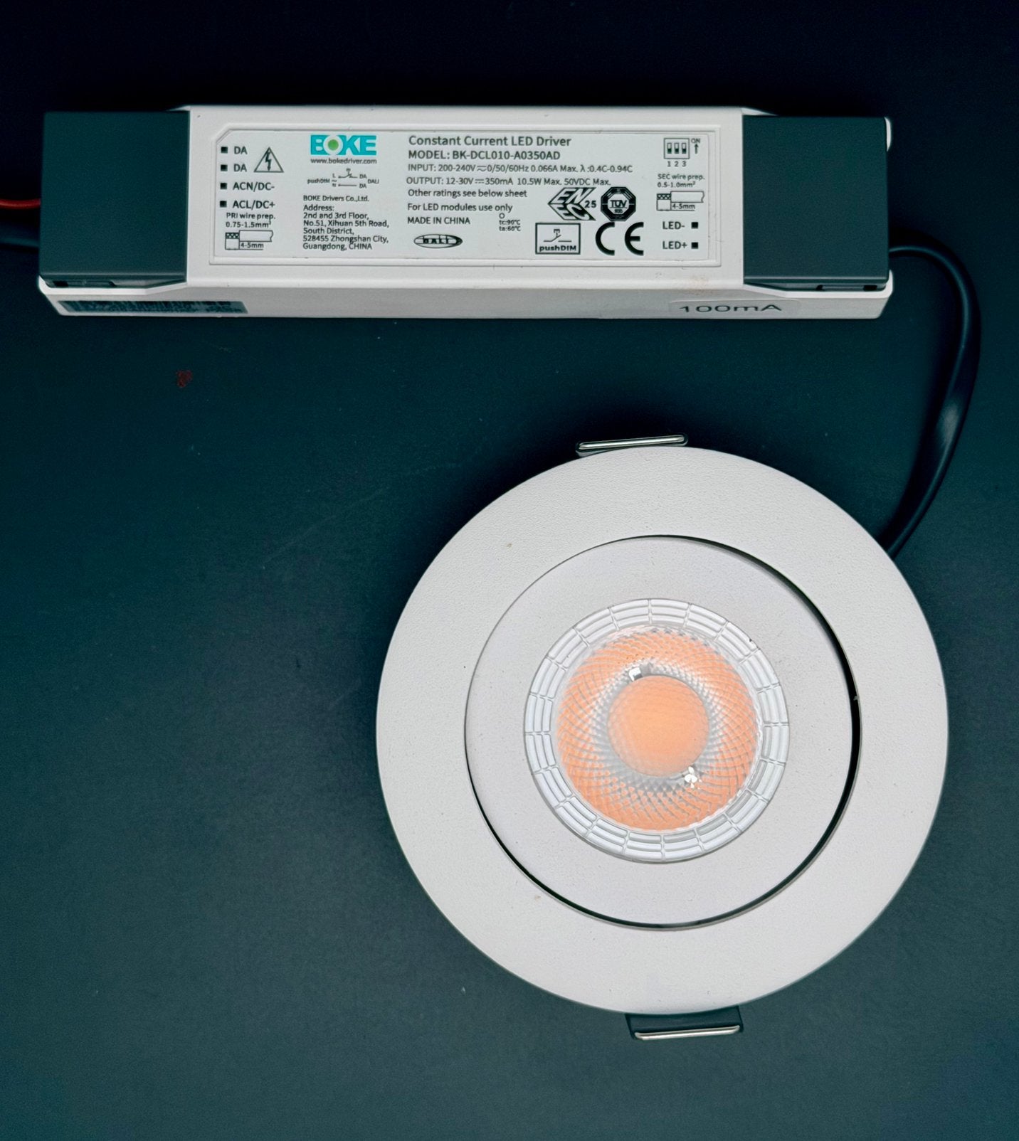 LED kantelbare inbouwspot met driver NIEUW, Inclusief lichtbron, Overige merken, Nieuw, Overige fittingen