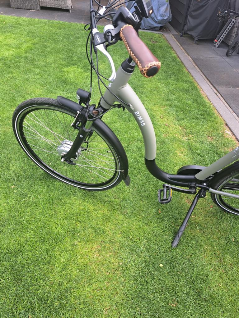 Bimas E-bike met accu onder fietstassen, Ophalen, Gebruikt