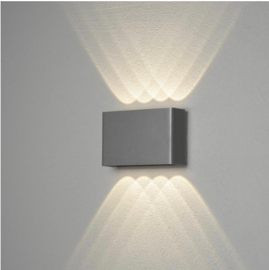 Buitenlamp LED 2 stuks NIEUW, Ophalen, Minder dan 50 watt, Wandlamp, Aluminium