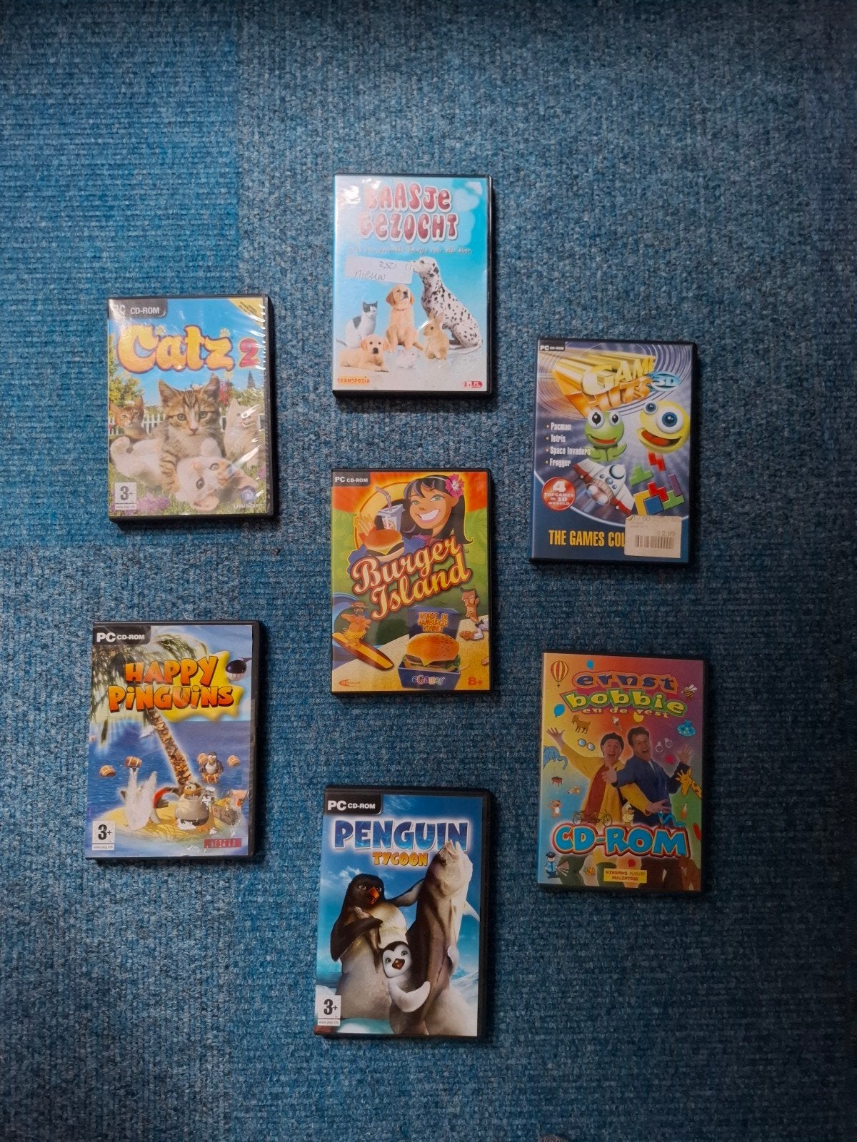 PC CD-Spellen Collectie: Catz, Happy Penguins, Penguin Ty, Gebruikt, 1 speler, Ophalen of Verzenden, Vanaf 3 jaar
