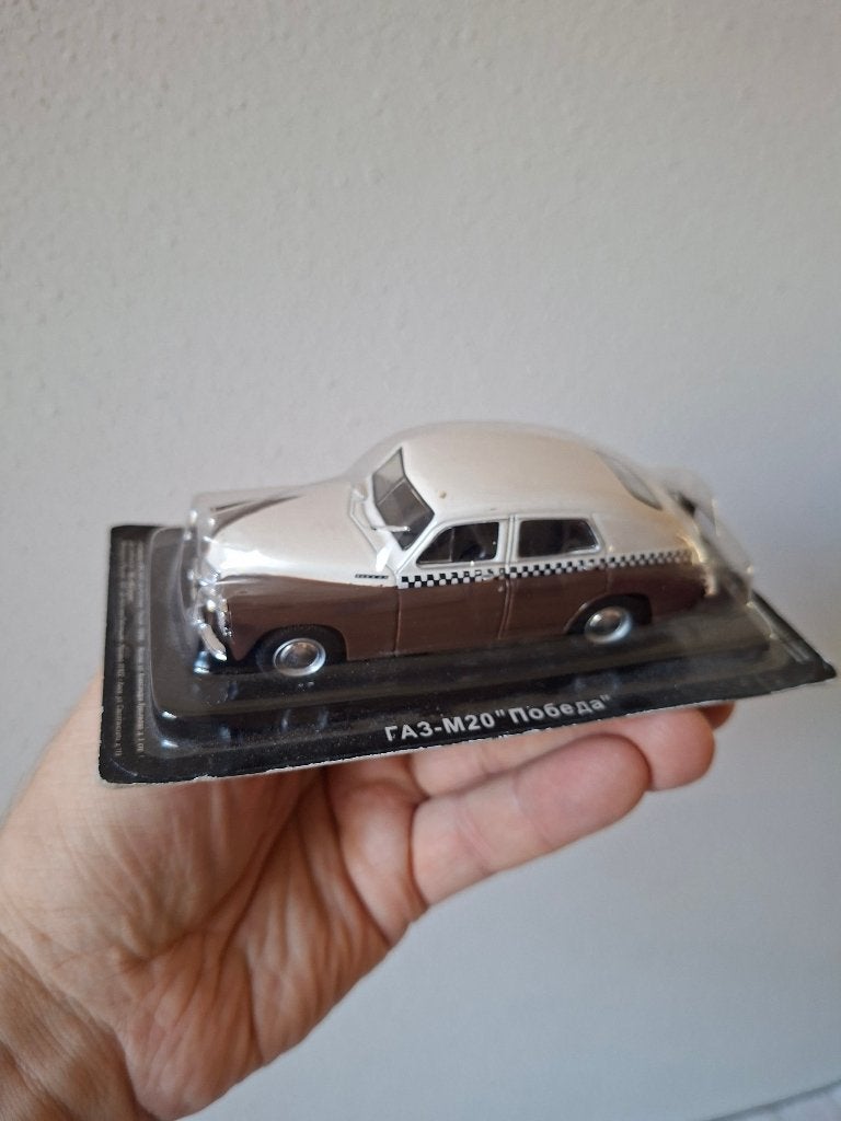GAZ-M20 Pobeda Taxi USSR 1:43 DeAgostini Modelauto, Ophalen of Verzenden, Nieuw, Auto, Overige merken
