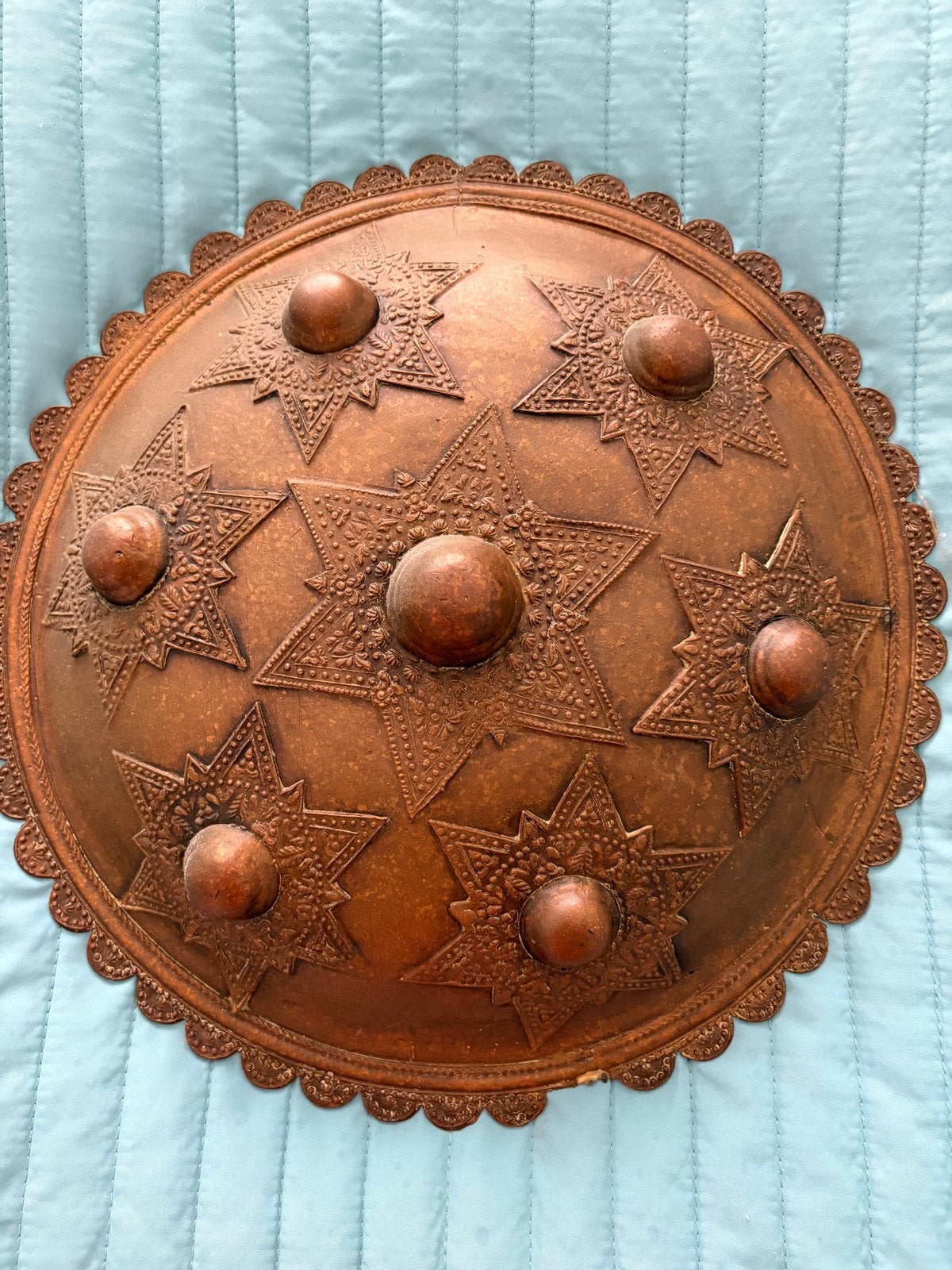 Antiek Sumatraans Koperen Schild - Peurise Teumaga, Ophalen of Verzenden