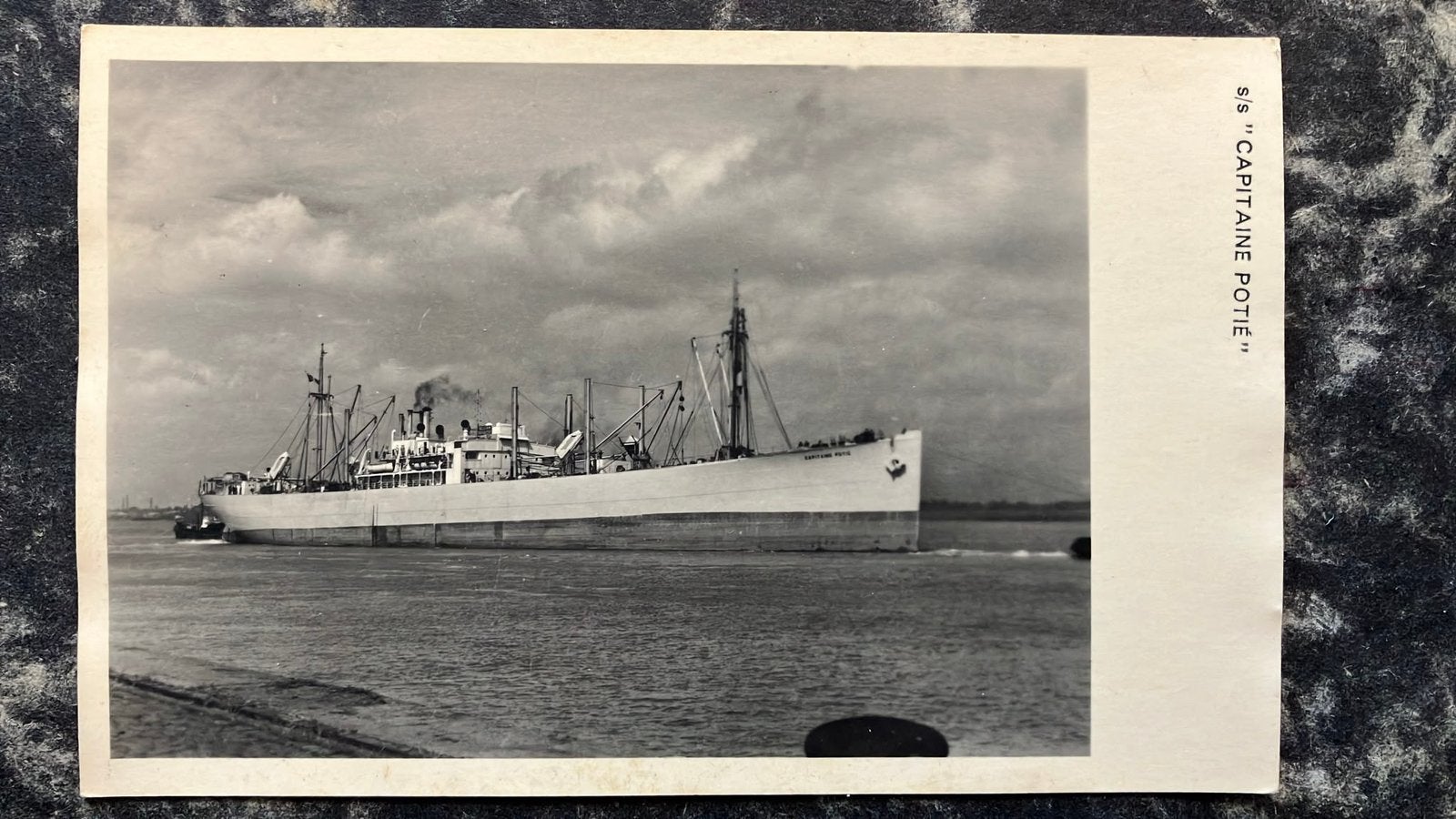 CAPITAINE POTIE CMB  België oude rederijkaart, Verzamelen, Scheepvaart, Ophalen of Verzenden, Zo goed als nieuw, Kaart, Foto of Prent