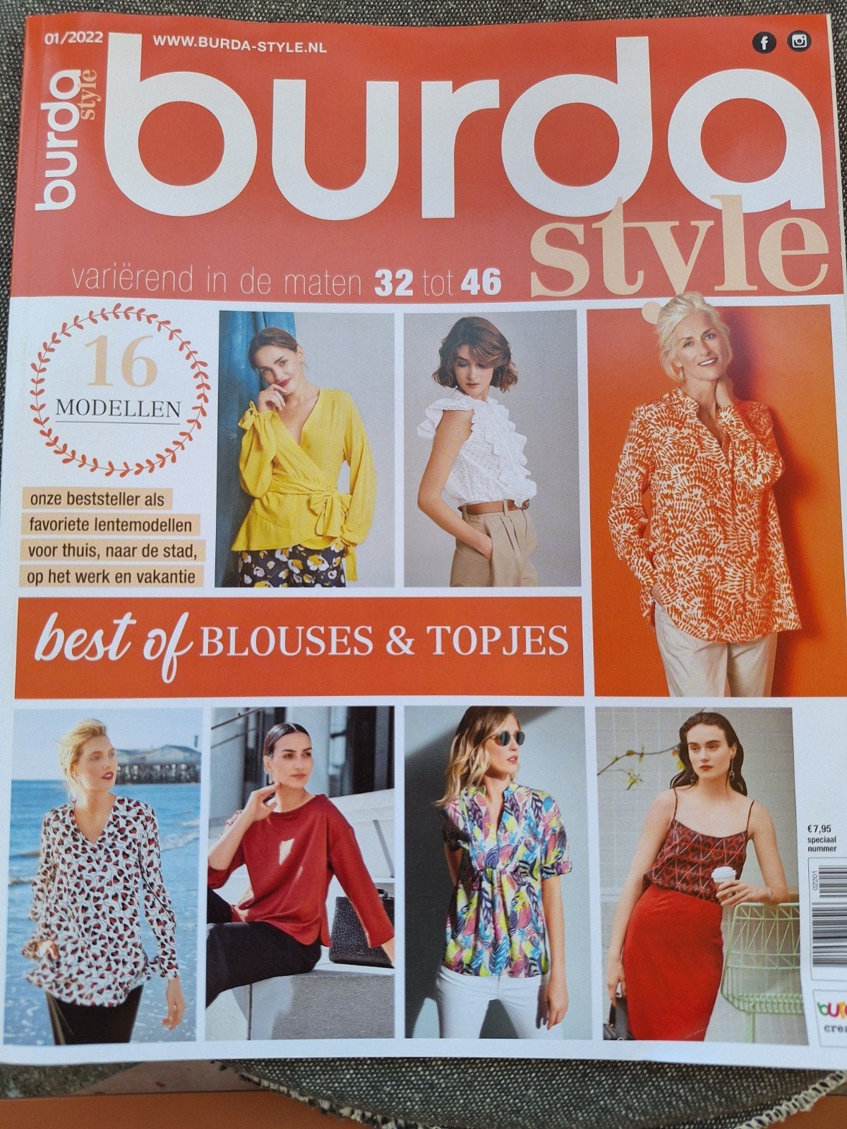 Burda Style magazine 01/2022 - Blouses & Topjes, Burda Style, Overige kleuren, Maat 46/48 (XL) of groter, Ophalen of Verzenden