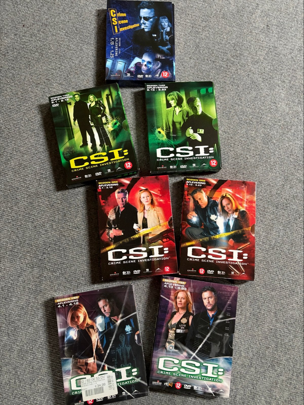 CSI: Crime Scene Investigation DVD Boxsets Seizoen 1-4, Nederlands, Ophalen of Verzenden, Inclusief doosje, Gebruikt