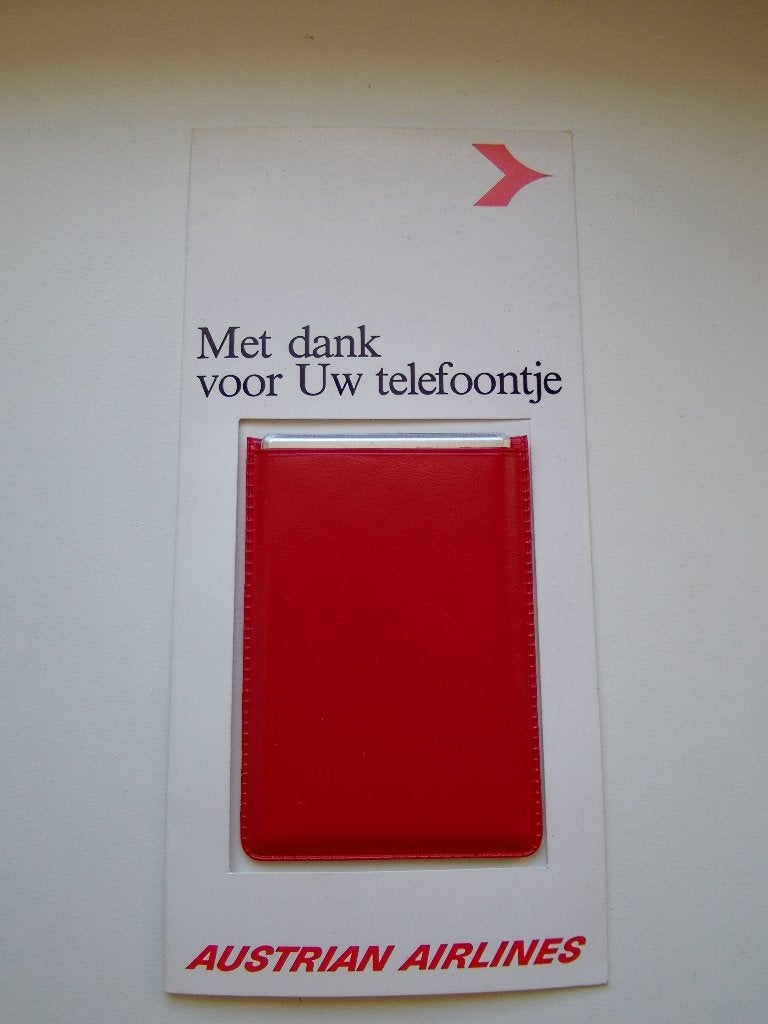 Austrian Airlines blanco telefoonboekje, Verzenden, Zo goed als nieuw, Overige typen