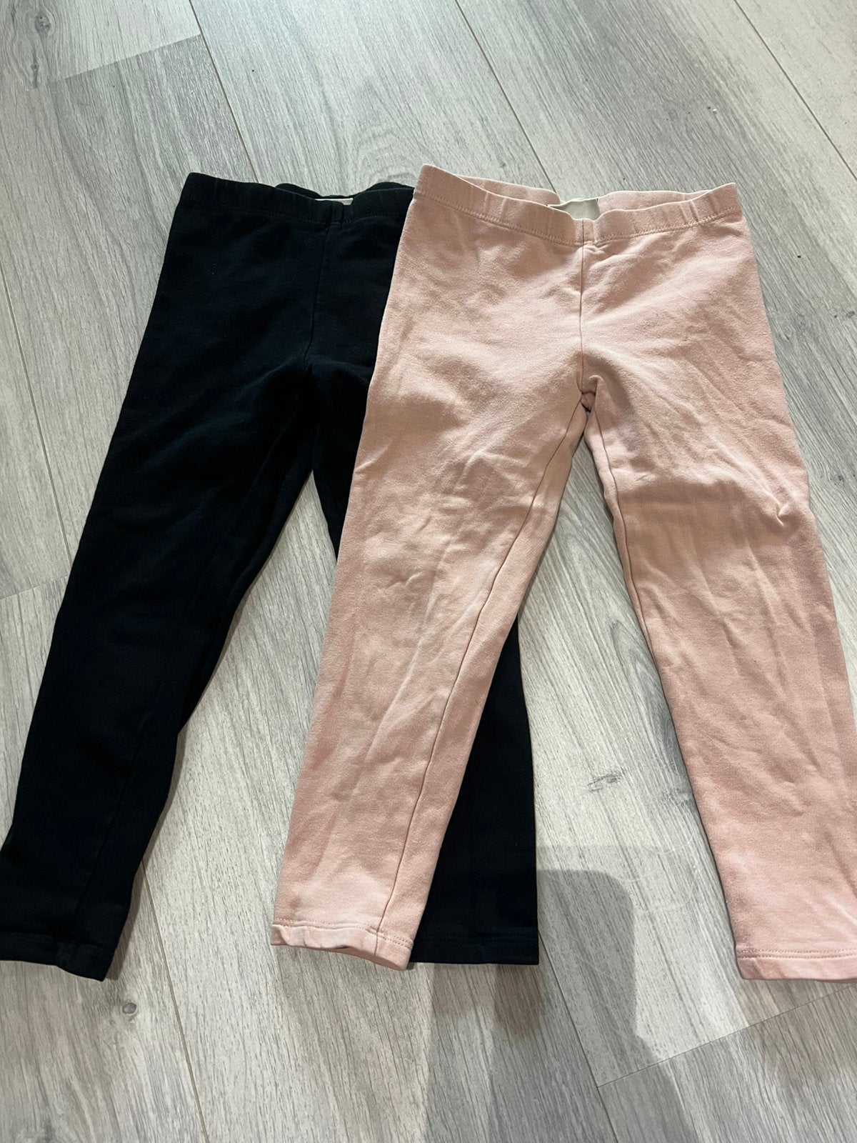 Leggings - zwart/ roze - voering - 104 - C&A, Verzenden, Zo goed als nieuw, Meisje, Broek