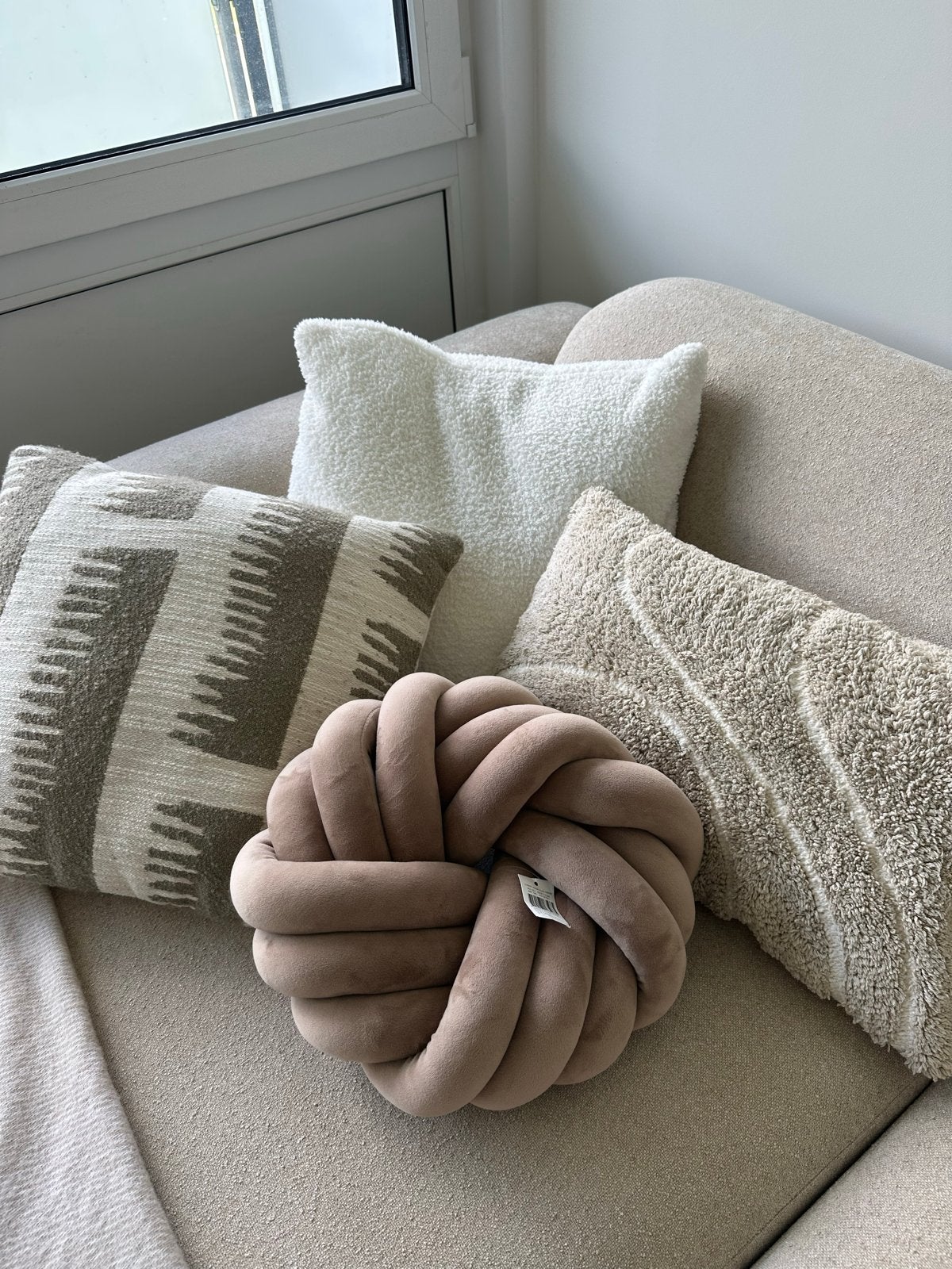 Set van 4 sierkussens van de Kwantum, Huis en Inrichting, Woonaccessoires | Kussens, Ophalen, Overige merken, Meerkleurig, Inclusief binnenkussen